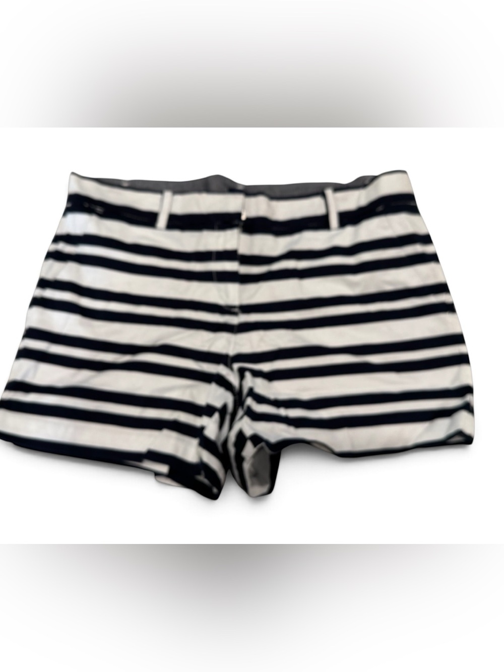 Striped Navy & White Women's Shorts